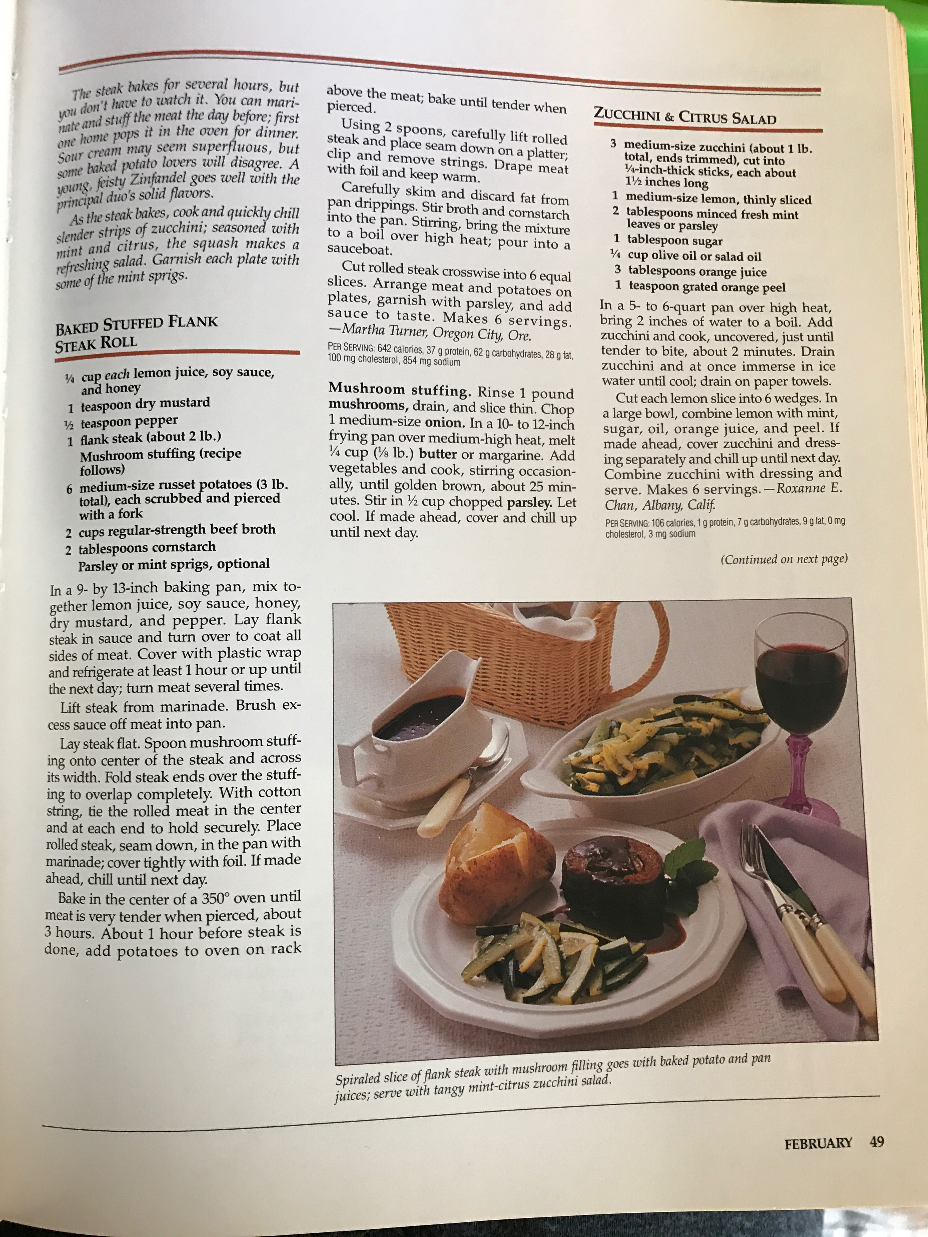 sunset recipe 1989 annual edition recipes magazine